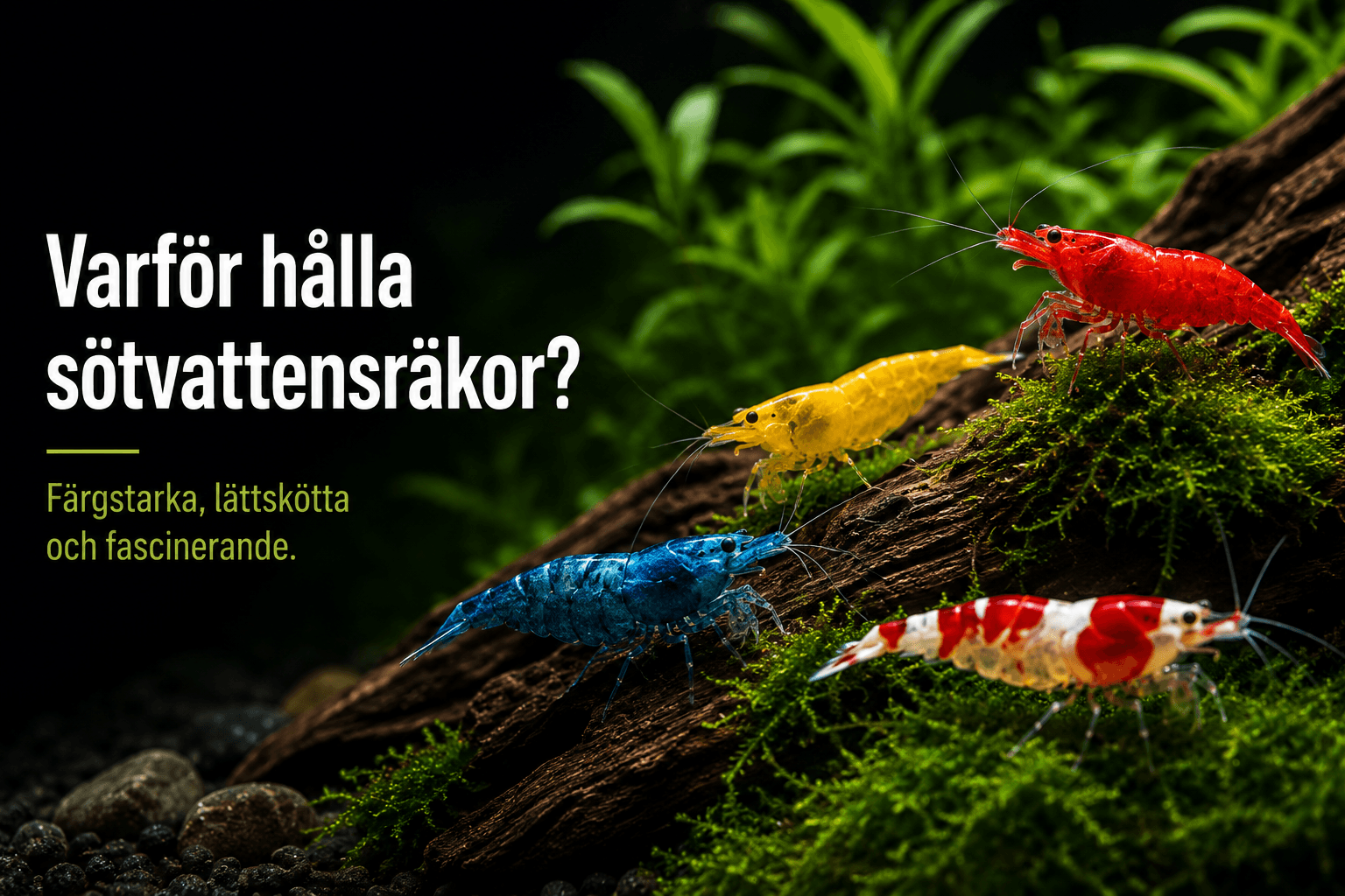 Varför hålla sötvattensräkor i akvarium?
